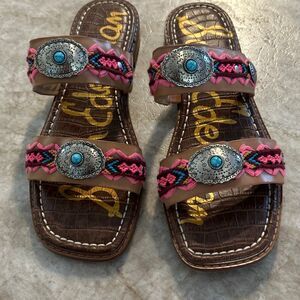 Sam Edelman Women's Hardyn Southwest Sandal Size  9